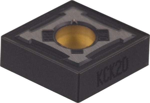 Kennametal - CNMG543 RP Grade KCK15 Carbide Turning Insert - TiCN/Al2O3 Finish, 80° Diamond, 5/8" Inscr Circle, 1/4" Thick, 3/64" Corner Radius - Eagle Tool & Supply