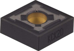 Kennametal - CNMG643 RP Grade KCK15 Carbide Turning Insert - TiCN/Al2O3 Finish, 80° Diamond, 3/4" Inscr Circle, 1/4" Thick, 3/64" Corner Radius - Eagle Tool & Supply