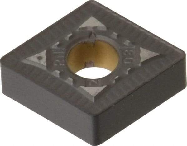 Kennametal - CNMG432 RN Grade KCP30 Carbide Turning Insert - TiN/TiCN/Al2O3 Finish, 80° Diamond, 1/2" Inscr Circle, 3/16" Thick, 1/32" Corner Radius - Eagle Tool & Supply