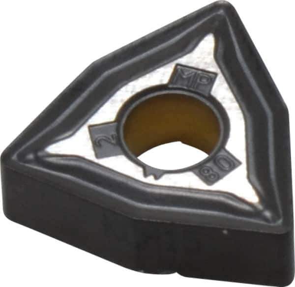 Kennametal - WNMG432 MP Grade KCM15 Carbide Turning Insert - TiCN/Al2O3 Finish, 80° Trigon, 1/2" Inscr Circle, 3/16" Thick, 1/32" Corner Radius - Eagle Tool & Supply