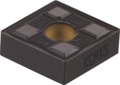 Kennametal - CNMG542 UP Grade KCM15 Carbide Turning Insert - TiCN/Al2O3 Finish, 80° Diamond, 5/8" Inscr Circle, 1/4" Thick, 1/32" Corner Radius - Eagle Tool & Supply