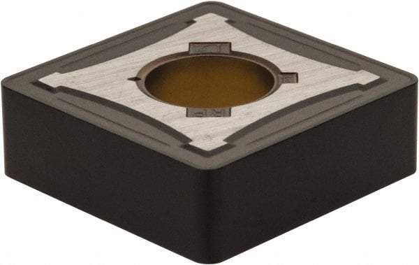 Kennametal - SNMG643 RP Grade KCM35 Carbide Turning Insert - TiN/TiCN/Al2O3 Finish, 90° Square, 3/4" Inscr Circle, 1/4" Thick, 3/64" Corner Radius - Eagle Tool & Supply