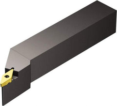 Sandvik Coromant - TR-V13JBR/L, Left Hand Cut, -3° Lead Angle, 20mm Shank Height x 20mm Shank Width, Neutral Rake Indexable Turning Toolholder - 125mm OAL, TR-VB1308 Insert Compatibility, Series CoroTurn TR - Eagle Tool & Supply