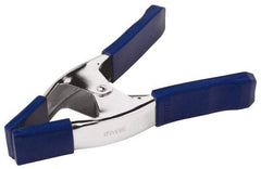 Irwin - 3" Jaw Opening Capacity, 3" Throat Depth, Spring Clamp - Metal Body, 9" OAL - Eagle Tool & Supply