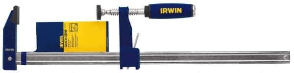 Irwin - 30" Capacity, 3-1/8" Throat Depth Bar Clamp - 1,000 Lb Clamping Pressure, 30" OAL - Eagle Tool & Supply