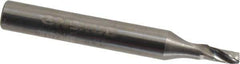 Onsrud - 1/8" Cutting Diam x 1/4" Length of Cut, 1 Flute, Upcut Spiral Router Bit - Uncoated, Right Hand Cut, Solid Carbide, 2" OAL x 1/4" Shank Diam, Single Edge - Eagle Tool & Supply