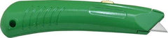 PHC - Retractable Utility Knife - 2-1/4" Blade, Green Zinc Handle, 1 Blade Included - Eagle Tool & Supply