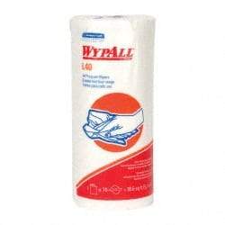 WypAll - L40 Dry General Purpose Wipes - Small Roll, 11" x 11" Sheet Size, White - Eagle Tool & Supply