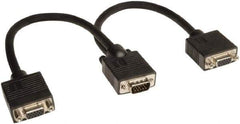 Tripp-Lite - 1' Long, HD15/HD15 Computer Cable - Black, Male, Female x Female - Eagle Tool & Supply