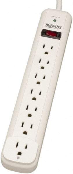 Tripp-Lite - 7 Outlets, 120 VAC15 Amps, 25' Cord, Power Outlet Strip - Floor, Keyhole Mount, 5-15 NEMA Configuration, 11.69" Strip - Eagle Tool & Supply