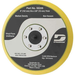 Dynabrade - 6" Diam Disc Backing Nonvacuum Replacement Pad - Medium Density, 13,000 RPM - Eagle Tool & Supply