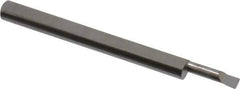 Accupro - 0.08" Min Bore Diam, 0.3" Max Bore Depth, 1/8 Shank Diam, Boring Bar - Left Hand Cut, Solid Carbide, Bright Finish - Exact Industrial Supply