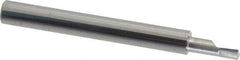 Accupro - 0.18" Min Bore Diam, 1/2" Max Bore Depth, 1/4 Shank Diam, Boring Bar - Left Hand Cut, Solid Carbide, Bright Finish - Exact Industrial Supply