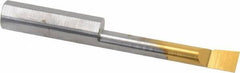 Accupro - 0.23" Min Bore Diam, 1.4" Max Bore Depth, 5/16 Shank Diam, Boring Bar - Right Hand Cut, Solid Carbide, TiN Finish - Exact Industrial Supply