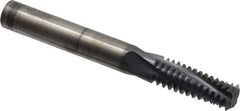 Accupro - M20x2.50 Metric Coarse, 0.4701" Cutting Diam, 4 Flute, Solid Carbide Helical Flute Thread Mill - Internal Thread, 32mm LOC, 100mm OAL, 12mm Shank Diam - Eagle Tool & Supply