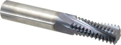 Accupro - M24x3.00 Metric Coarse, 0.6201" Cutting Diam, 4 Flute, Solid Carbide Helical Flute Thread Mill - Internal Thread, 35mm LOC, 100mm OAL, 16mm Shank Diam - Eagle Tool & Supply