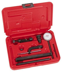 SPI - 0.01mm Graduation, 0-50-0 Dial Reading, Indicator & Base Kit - 0.01mm Graduation, Includes Certificate of Calibration Traceable to NPL - Eagle Tool & Supply