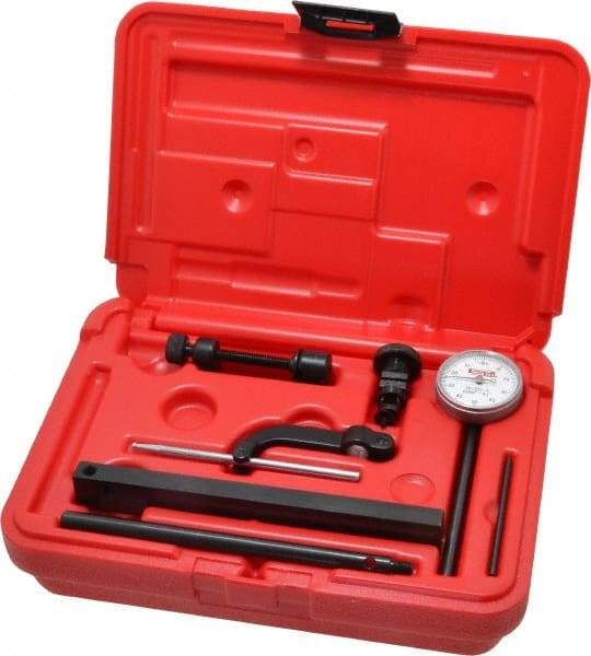 SPI - 0.001" Graduation, 0-50-0 Dial Reading, Indicator & Base Kit - 0.001 Inch Graduation, Includes Certificate of Calibration Traceable to NPL - Eagle Tool & Supply