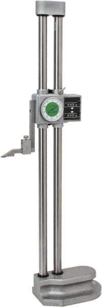 Value Collection - 20" Dial Height Gage - 0.001" Graduation, Accurate to 0.002", Dial and Counter Display - Eagle Tool & Supply