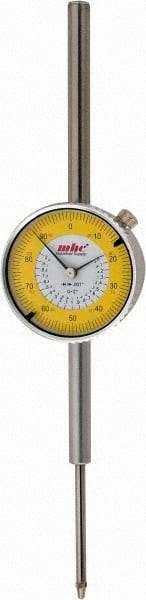 Value Collection - 2" Range, 0-100 Dial Reading, 0.001" Graduation Dial Drop Indicator - 2-9/32" Dial, Revolution Counter - Eagle Tool & Supply