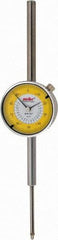 Value Collection - 2" Range, 0-100 Dial Reading, 0.001" Graduation Dial Drop Indicator - 2-9/32" Dial, Revolution Counter - Eagle Tool & Supply