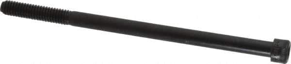 Made in USA - 5/16-18 UNC Hex Socket Drive, Socket Cap Screw - Alloy Steel, Black Oxide Finish, Partially Threaded, 5-1/2" Length Under Head - Eagle Tool & Supply