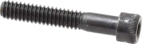 Made in USA - 1/4-20 UNC Hex Socket Drive, Socket Cap Screw - Alloy Steel, Black Oxide Finish, Partially Threaded, 1-1/2" Length Under Head - Eagle Tool & Supply