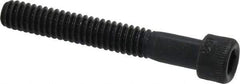Made in USA - 1/4-20 UNC Hex Socket Drive, Socket Cap Screw - Alloy Steel, Black Oxide Finish, Partially Threaded, 1-3/4" Length Under Head - Eagle Tool & Supply
