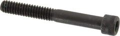 Made in USA - 1/4-20 UNC Hex Socket Drive, Socket Cap Screw - Alloy Steel, Black Oxide Finish, Partially Threaded, 2" Length Under Head - Eagle Tool & Supply