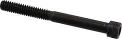 Made in USA - 1/4-20 UNC Hex Socket Drive, Socket Cap Screw - Alloy Steel, Black Oxide Finish, Partially Threaded, 2-1/2" Length Under Head - Eagle Tool & Supply