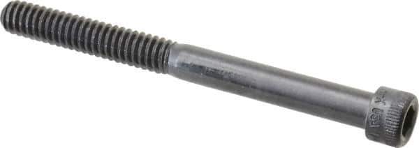 Made in USA - 1/4-20 UNC Hex Socket Drive, Socket Cap Screw - Alloy Steel, Black Oxide Finish, Partially Threaded, 2-3/4" Length Under Head - Eagle Tool & Supply