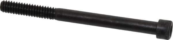 Made in USA - 1/4-20 UNC Hex Socket Drive, Socket Cap Screw - Alloy Steel, Black Oxide Finish, Partially Threaded, 3" Length Under Head - Eagle Tool & Supply