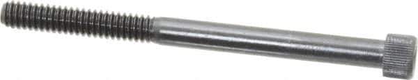 Made in USA - 1/4-20 UNC Hex Socket Drive, Socket Cap Screw - Alloy Steel, Black Oxide Finish, Partially Threaded, 3-1/4" Length Under Head - Eagle Tool & Supply