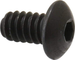 Holo-Krome - #4-40 UNC Hex Socket Drive, Button Screw - Alloy Steel, Black Oxide Finish, Fully Threaded, 3/16" Length Under Head - Eagle Tool & Supply