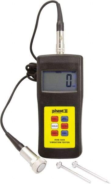 Phase II - Vibration Meters Meter Type: Vibration Meter Vibration Measurement Range: 10Hz - 1Khz (mm) - Eagle Tool & Supply