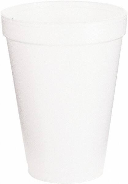 DART - Foam Drink Cups, 12 oz, 1000/Carton - White - Eagle Tool & Supply