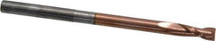 Accupro - 3/16", 1/2" LOC, 3/16" Shank Diam, 3" OAL, 2 Flute, Solid Carbide Square End Mill - Single End, TiCN Finish, Spiral Flute, 40° Helix, Centercutting, Right Hand Cut, Right Hand Flute - Eagle Tool & Supply