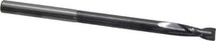 Accupro - 3/16", 1/2" LOC, 3/16" Shank Diam, 3" OAL, 2 Flute, Solid Carbide Square End Mill - Single End, AlTiN Finish, Spiral Flute, 40° Helix, Centercutting, Right Hand Cut, Right Hand Flute - Eagle Tool & Supply