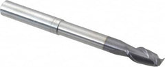 Accupro - 3/8", 3/4" LOC, 3/8" Shank Diam, 4" OAL, 2 Flute, Solid Carbide Square End Mill - Eagle Tool & Supply