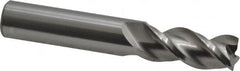 Accupro - 7/16" Diam 3 Flute Solid Carbide 0.02" Corner Radius End Mill - Eagle Tool & Supply
