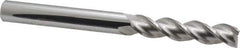 Accupro - 9/16", 3 Flute, Single End, Solid Carbide, 0.025" Corner Radius End Mill - 6" OAL, 40° Helix, Right Hand Flute, 2-1/2" LOC, Right Hand Cut - Eagle Tool & Supply
