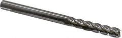 Accupro - 5/16", 4 Flute, Single End, Solid Carbide, 0.03" Corner Radius End Mill - 4" OAL, 40° Helix, Right Hand Flute, 1-5/8" LOC, Right Hand Cut - Eagle Tool & Supply