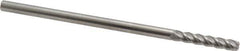 Accupro - 3/16", 4 Flute, Single End, Solid Carbide, 0.06" Corner Radius End Mill - 4" OAL, 40° Helix, Right Hand Flute, 1" LOC, Right Hand Cut - Eagle Tool & Supply