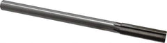Interstate - 0.632" High Speed Steel Chucking Reamer - Straight Flute, 9/16" Straight Shank, 2-1/4" Flute Length, 9" OAL - Eagle Tool & Supply