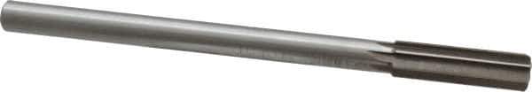 Interstate - 0.665" High Speed Steel Chucking Reamer - Straight Flute, 9/16" Straight Shank, 2-1/4" Flute Length, 9" OAL - Eagle Tool & Supply