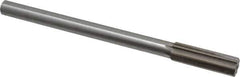 Interstate - 0.689" High Speed Steel 6 Flute Chucking Reamer - Straight Flute, 9/16" Straight Shank, 2-1/4" Flute Length, 9" OAL - Eagle Tool & Supply