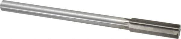 Interstate - 0.723" High Speed Steel Chucking Reamer - Straight Flute, 9/16" Straight Shank, 2-1/4" Flute Length, 9" OAL - Eagle Tool & Supply