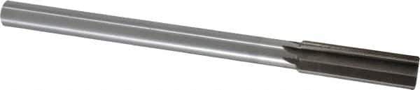 Interstate - 0.753" High Speed Steel Chucking Reamer - Straight Flute, 5/8" Straight Shank, 2-1/2" Flute Length, 9-1/2" OAL - Eagle Tool & Supply