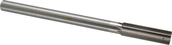 Interstate - 0.759" High Speed Steel Chucking Reamer - Straight Flute, 5/8" Straight Shank, 2-1/2" Flute Length, 9-1/2" OAL - Eagle Tool & Supply