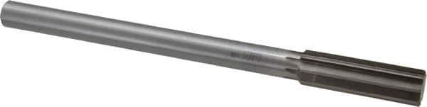 Interstate - 0.785" High Speed Steel Chucking Reamer - Straight Flute, 5/8" Straight Shank, 2-1/2" Flute Length, 9-1/2" OAL - Eagle Tool & Supply